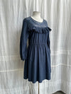 Lucky Chambray Leather Lace and Frill Dress