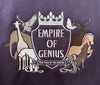 Empire of Genius Embroidered Sweater in Safari on Plum