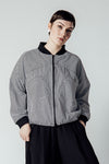 Striped Bomber Jacket