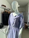 Lavender Linen Domed Dress