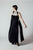 Black and White Leather Lace Dress