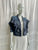 Leather lace and Chambray Jacket