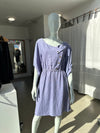 Lavender Linen Domed Dress