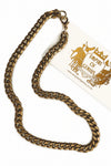 Brass Curb Chain Necklace