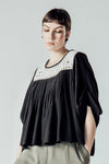 Black and White Baby Doll Blouse