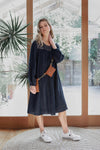 Baby Doll Leather Lace and Linen Dress